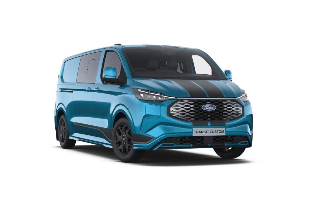 FORD E-TRANSIT CUSTOM 320 L2 ELECTRIC RWD 160kW 65kWh H1 Double Cab Van Sport Auto