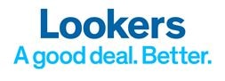 Lookers. A good deal. Better. Logo featuring Lookers in Navy blue with A good deal.Better. Below in blue.