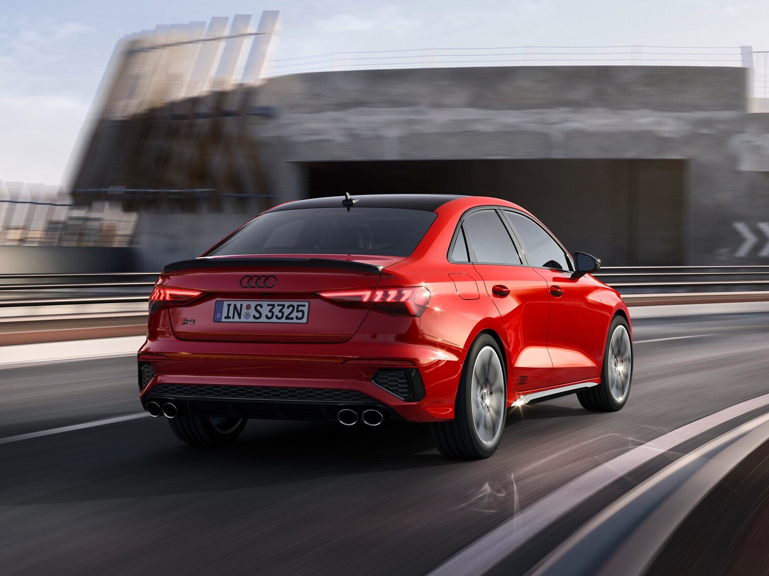 Audi S3 Saloon rear