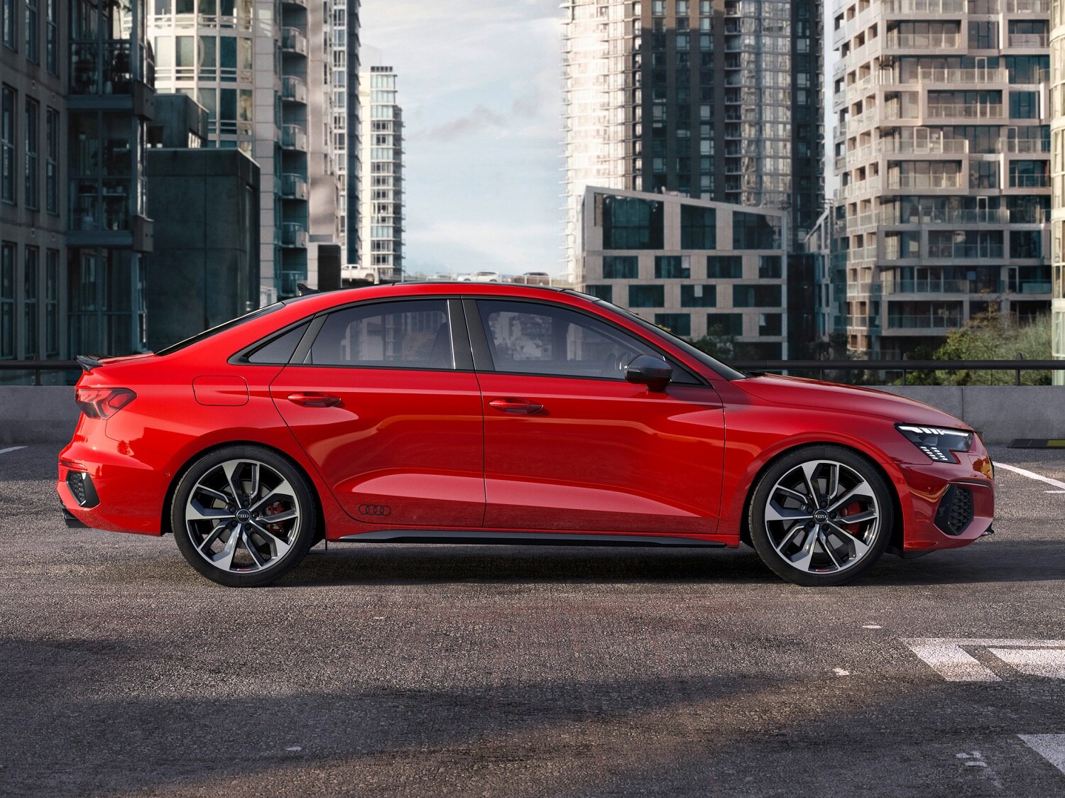 Audi S3 Saloon side