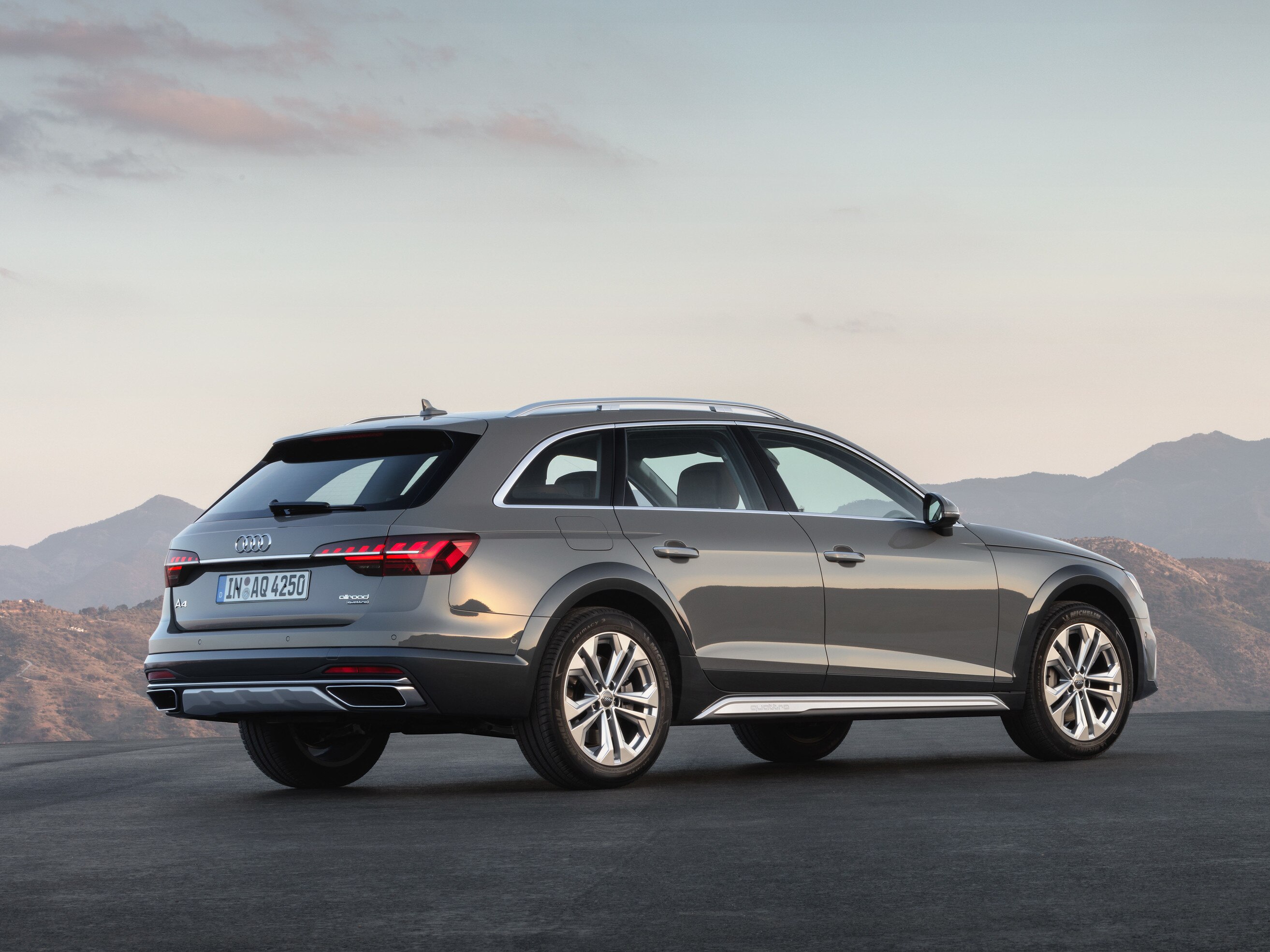 Rear view of the Audi A4 allroad