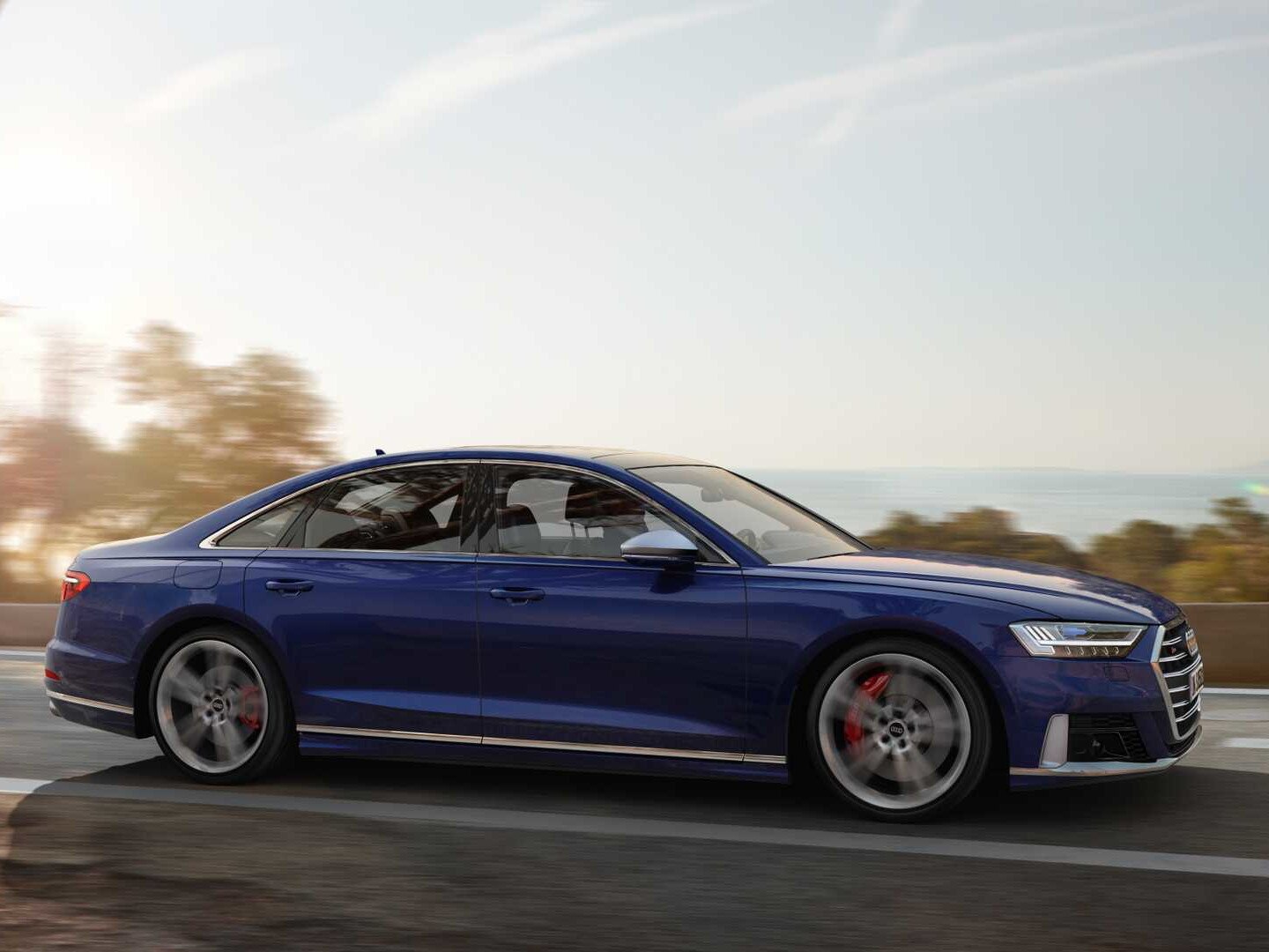 Audi S8 driving
