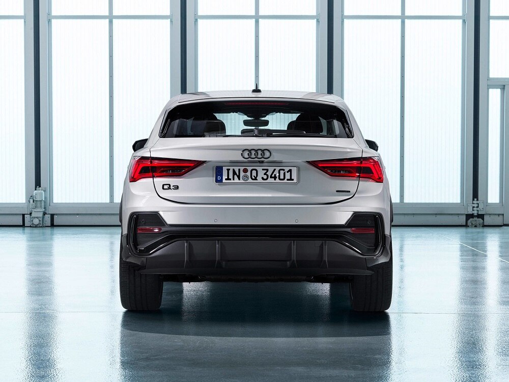 Back view of the Audi Q3 Sportback