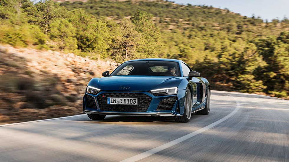 Audi R8 Coupe blue