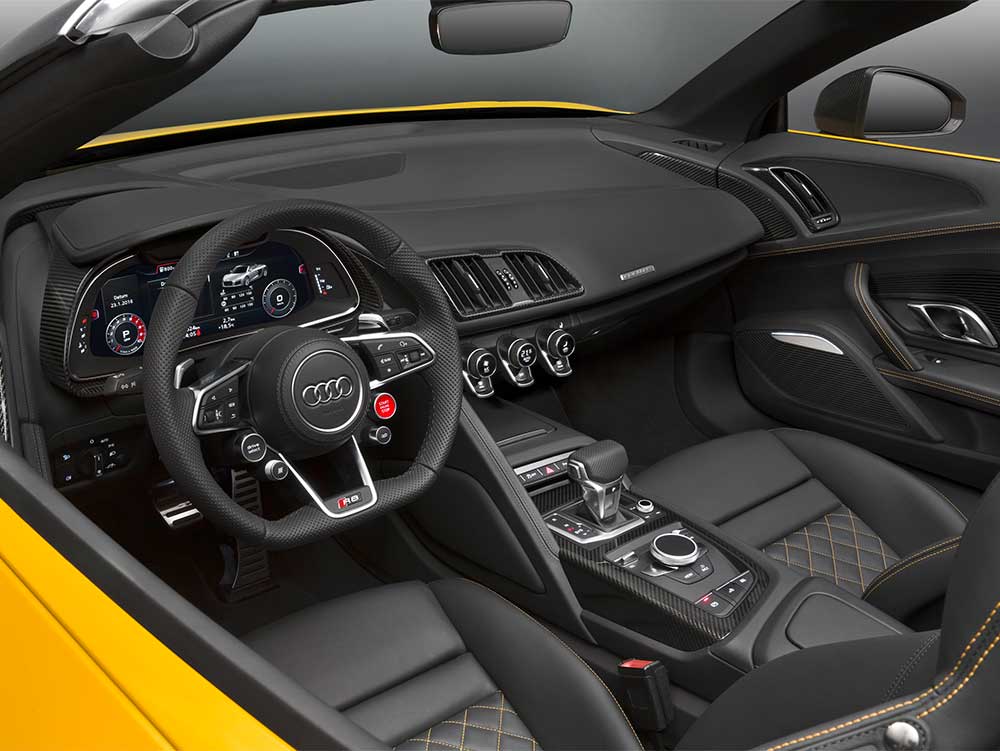 Audi r8 spyder interior