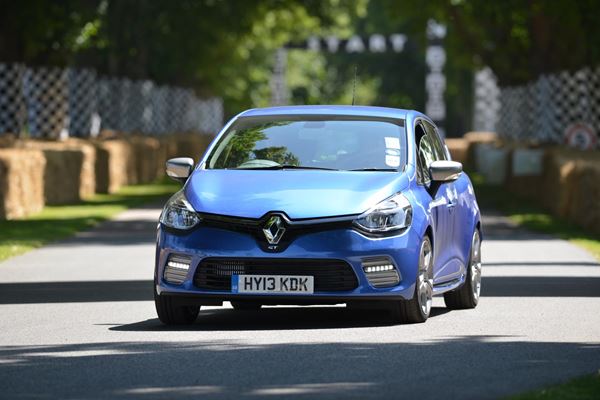 Best First Cars for young driver Ford Fiesta Image. Featuring a blue Renault Clio front on shot.