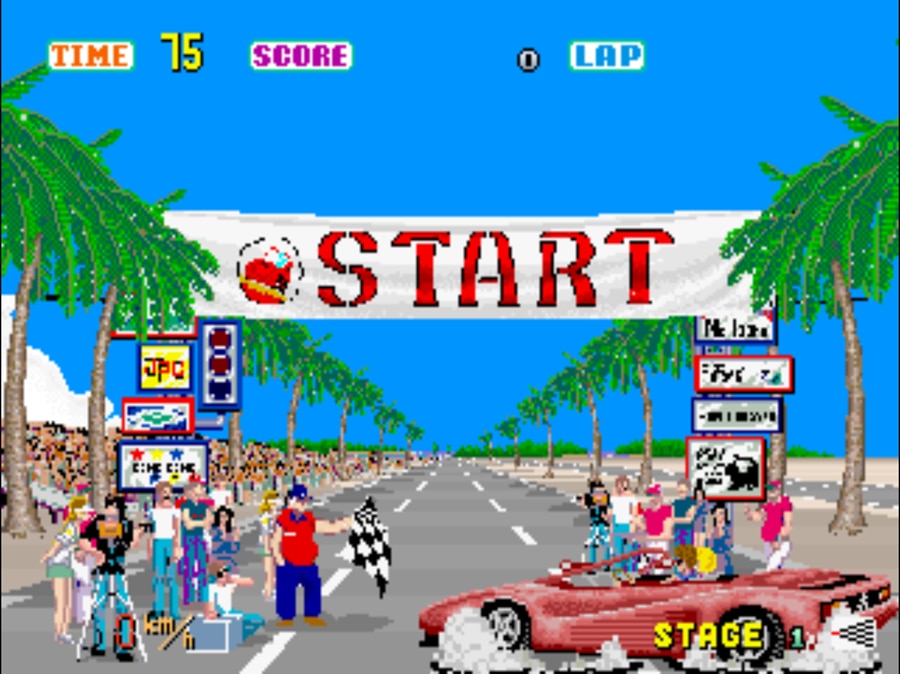 Sega Ages: Out Run remasters this, the original, for Nintendo Switch