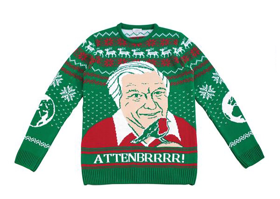 David Attenborough Xmas Jumper