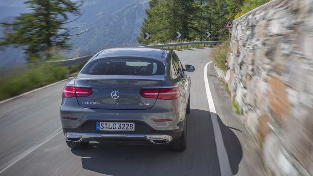 The GLC Coupe has a sportier suspension setup as standard