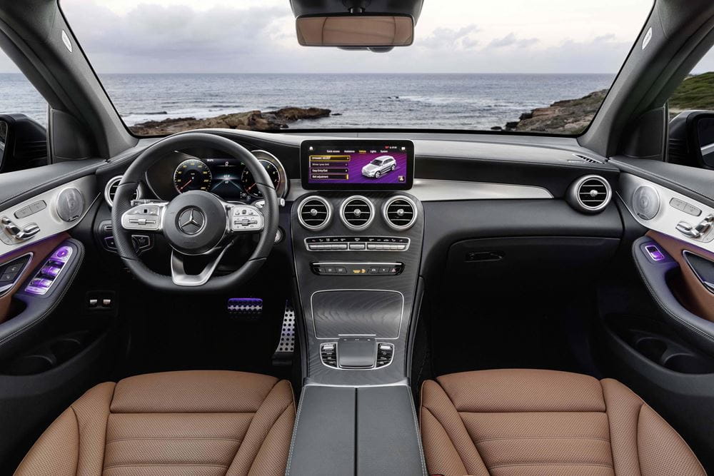 The GLC's upgraded interior is just as nice as you'd expect from the German brand