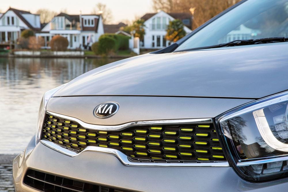 The X-Line has lime green detailing, inside and out