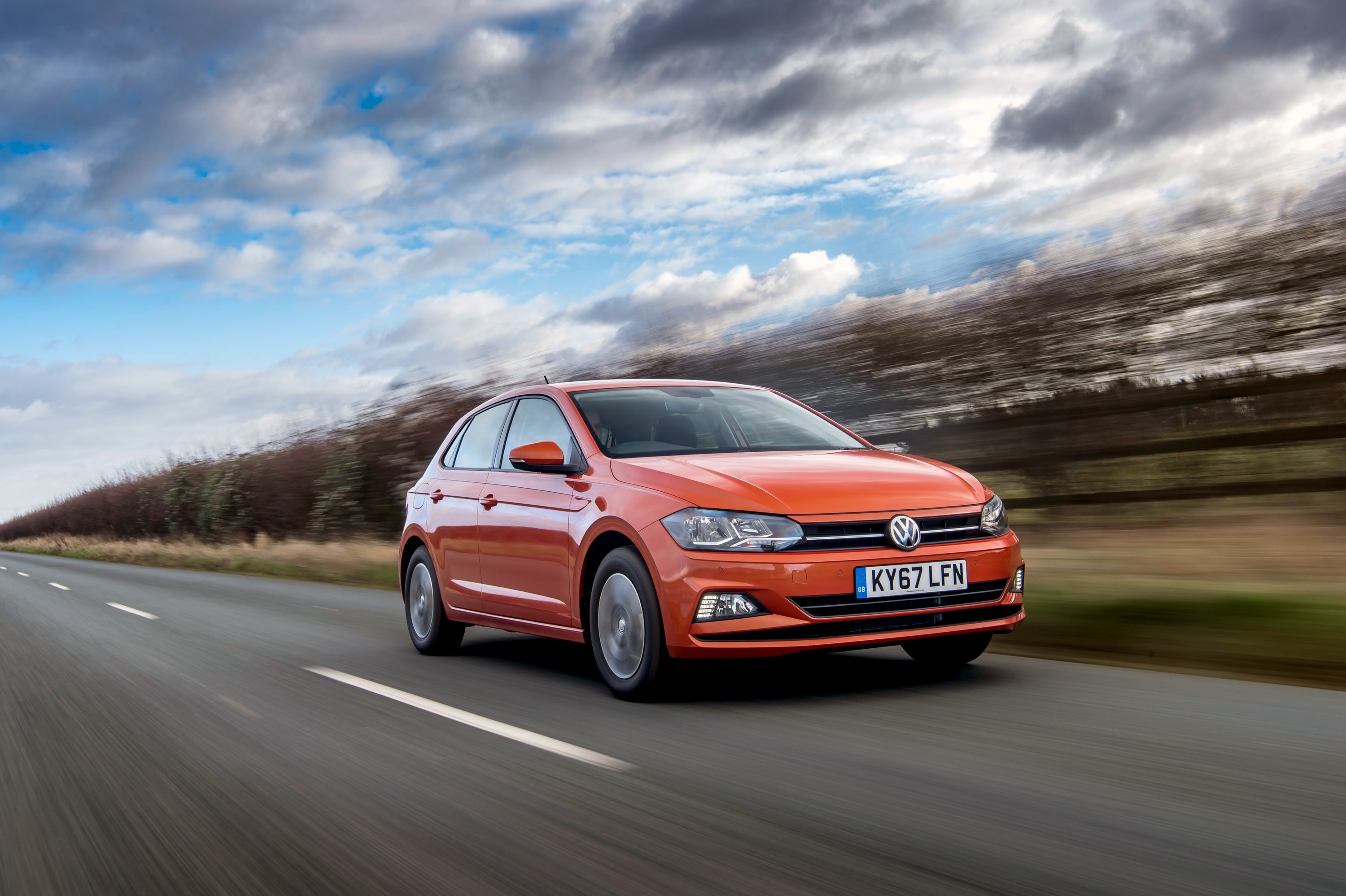 The VW Polo in 'Energetic Orange'