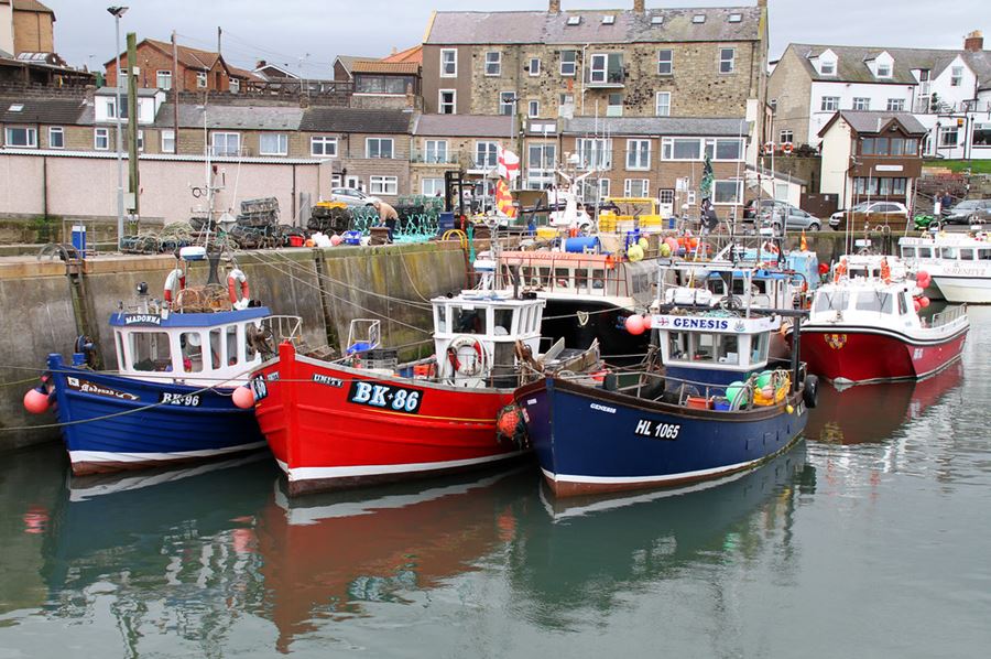 Fishing boats at Seahouses