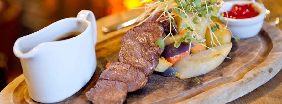 Food at the Jolly Fisherman in Craster