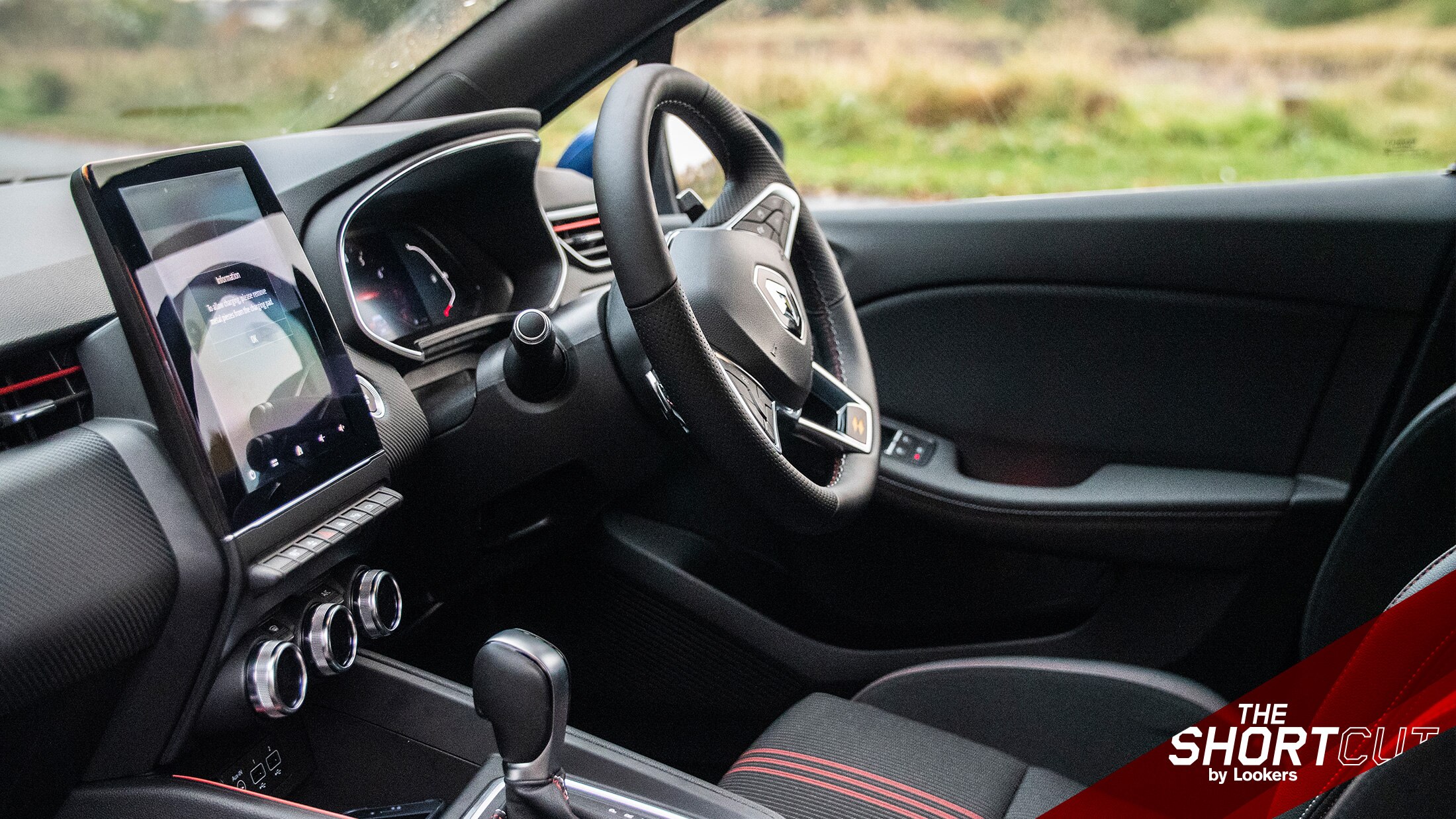 The RS Line's interior is very nice, with soft-touch materials and red detailing