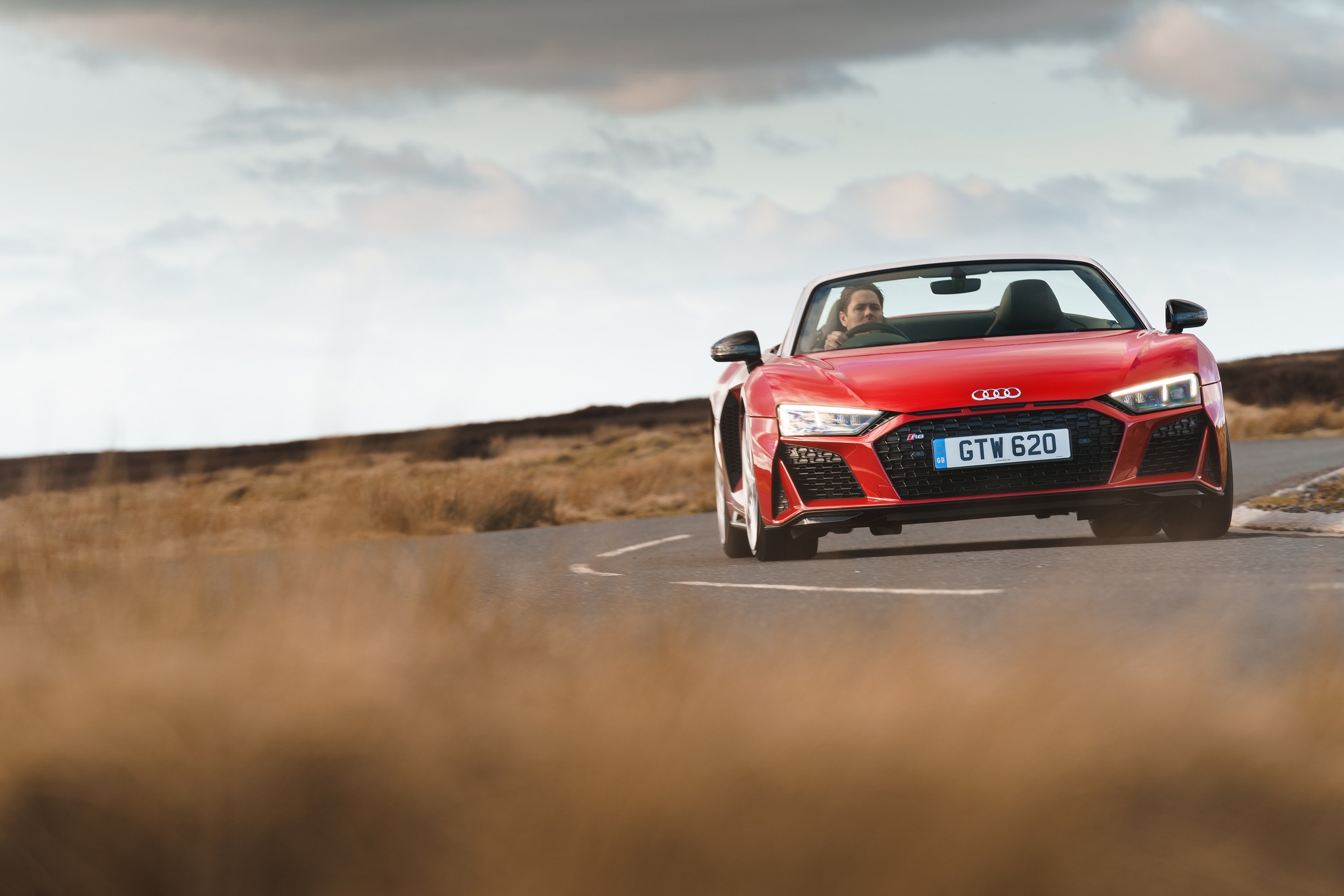 The front end is equally aggressive, with the large intakes and angular styling