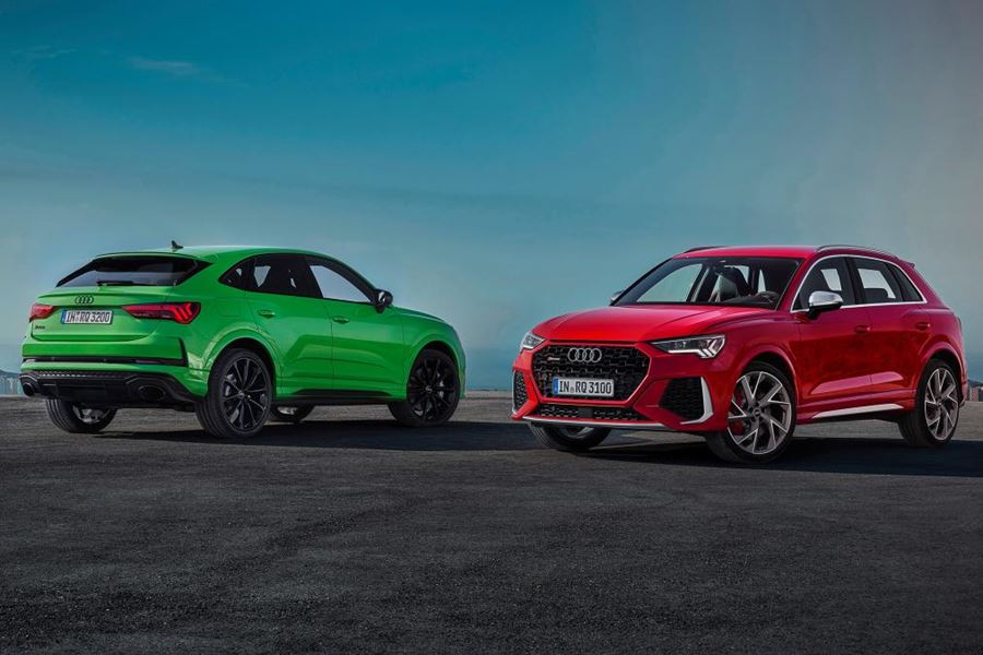 (L-R) The Audi RS Q3 Sportback and RS Q3