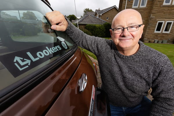 Lookers Sticker on Classic MINI