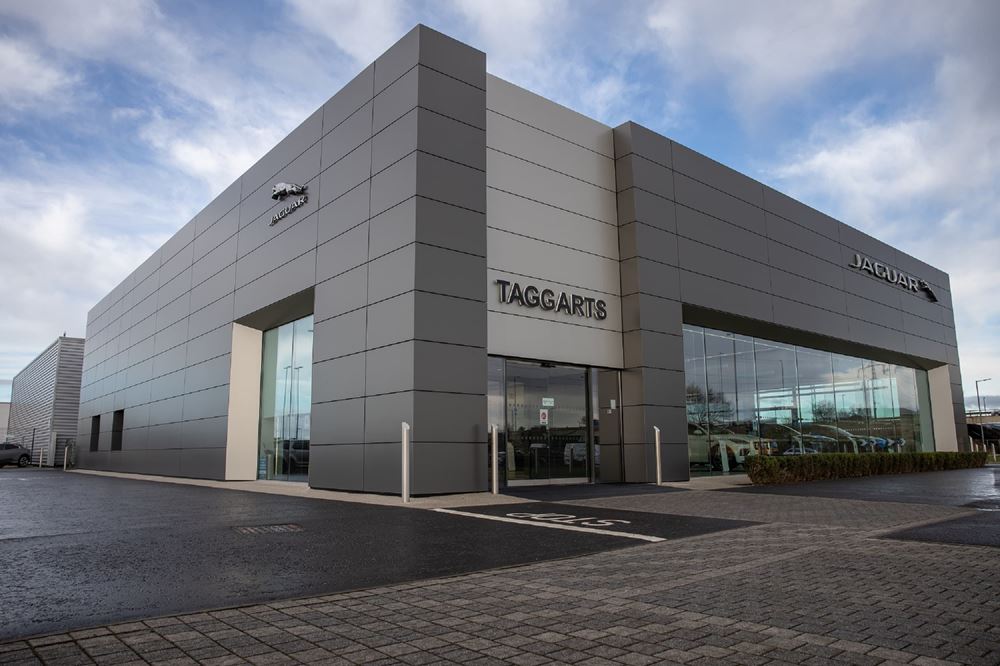External image of the Taggarts Glasgow Dealership before it changes over to Lookers Brand