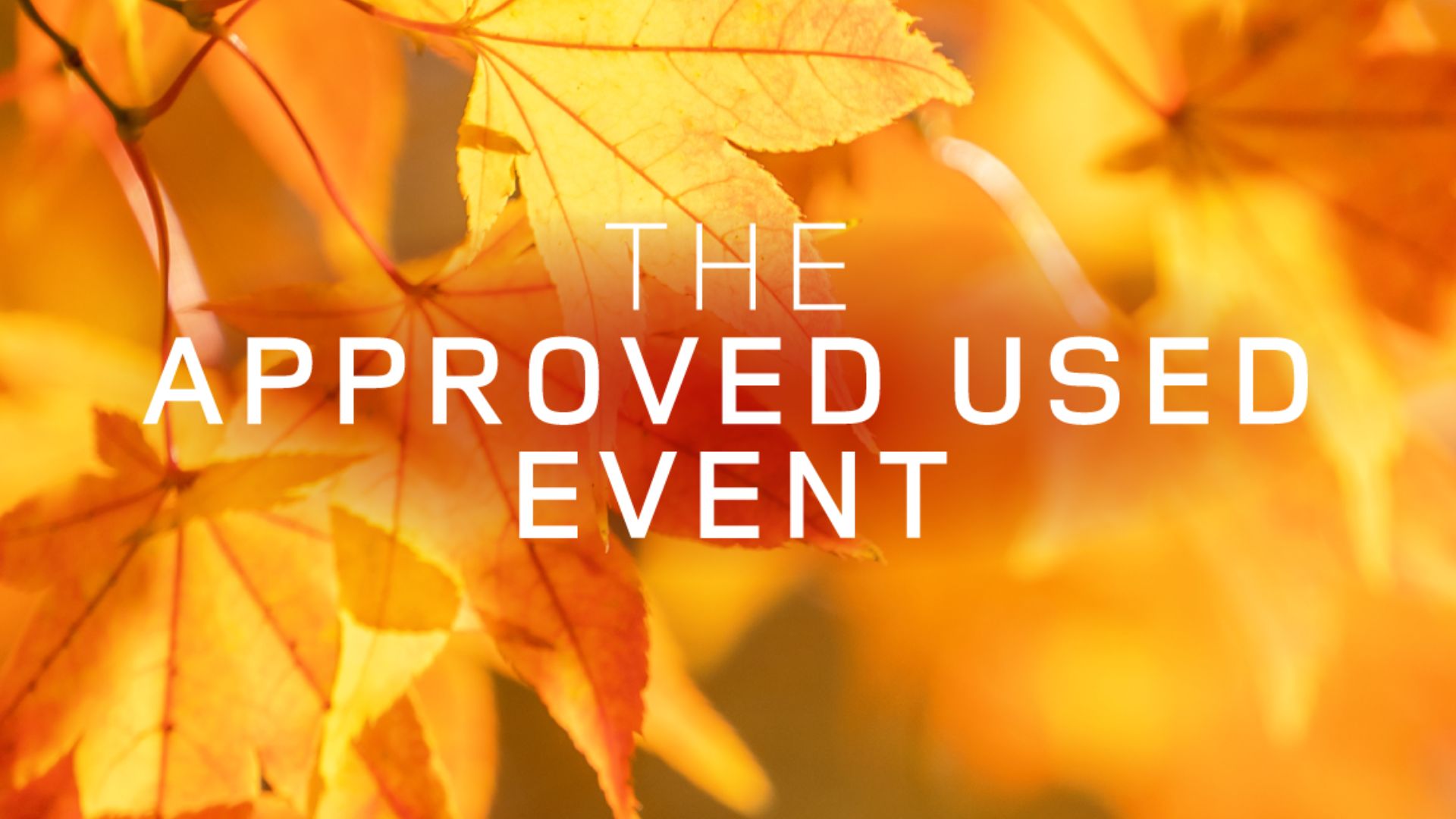 Land Rover Approved Used Event Info Panel