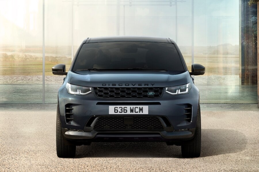 Grey/Blue Discovery Sport 24 Model Year front on