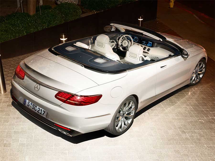 Mercedes-Benz S class cabriolet rear view