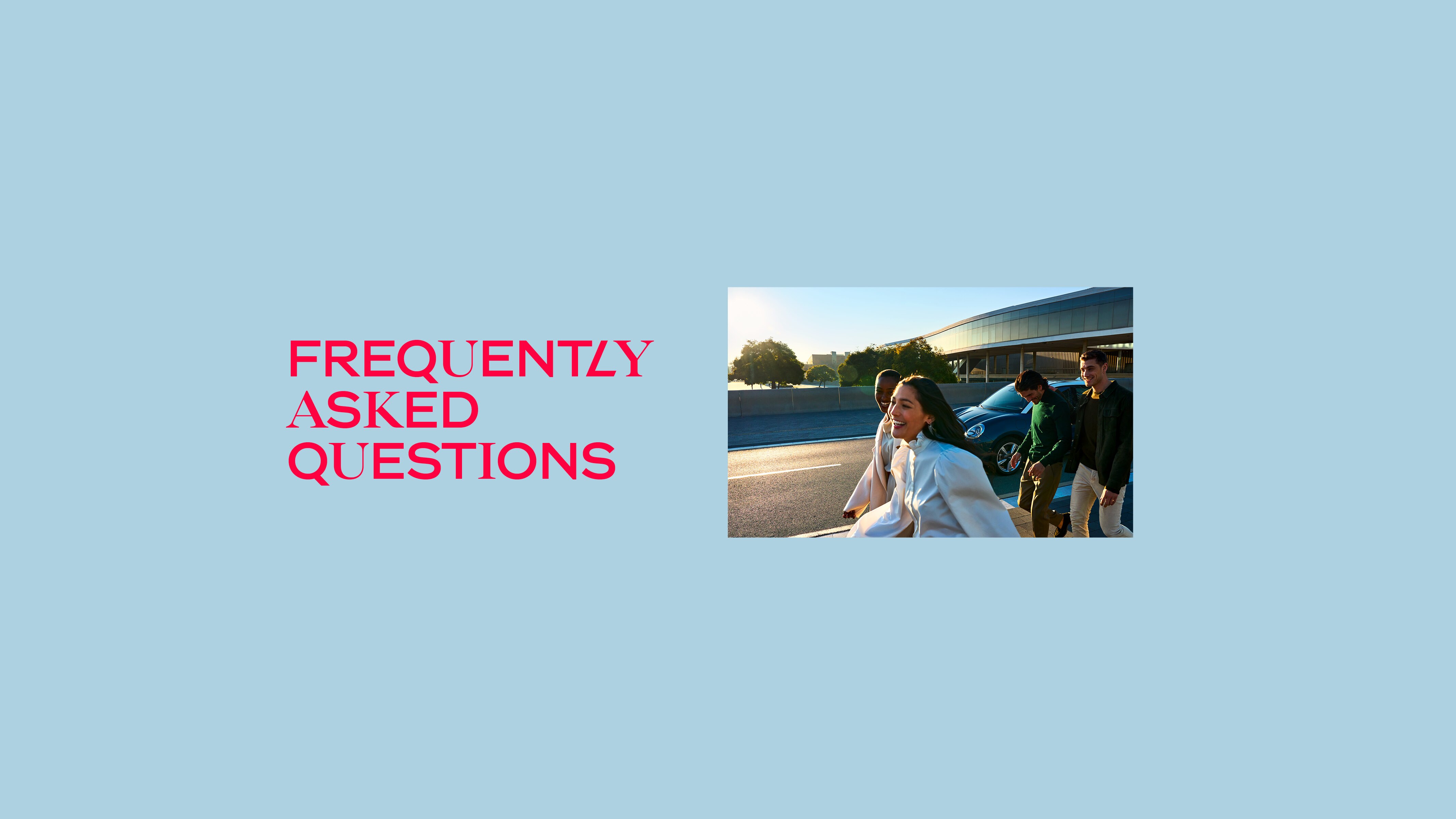 text which reads frequently asked questions with image of woman with GWM ORA Funky Cat behind her