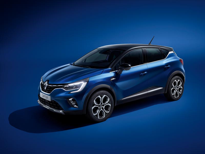 new dark blue renault captur