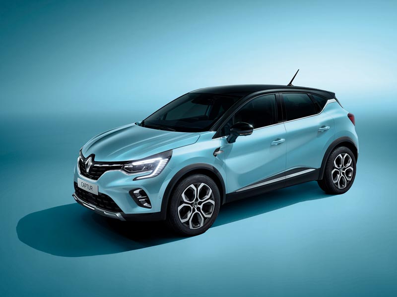 new pale blue renault captur
