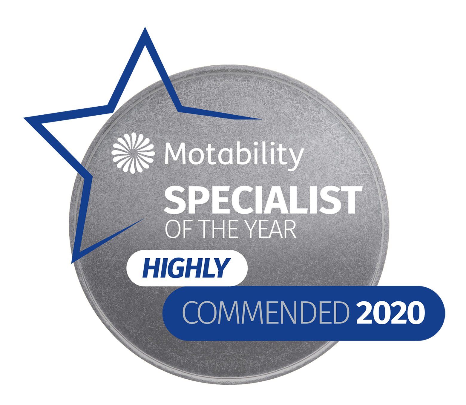 Motability Specialist of the Year 2020 - award logo