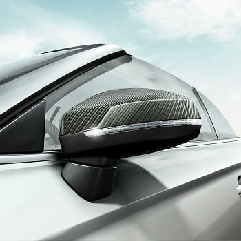 Audi carbon mirror caps