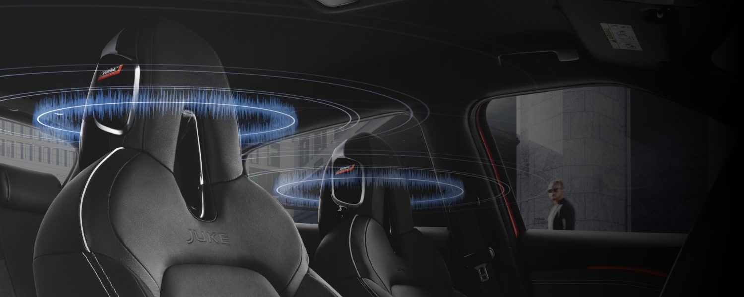 Bose Personal Plus headrests, offering 360-degree sound